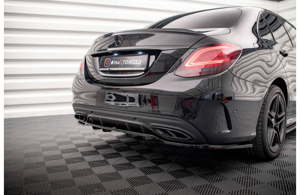Rear Splitter (with vertical bars) Mercedes-Benz C AMG-Line W205 Facelift