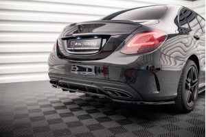 Rear Splitter (with vertical bars) Mercedes-Benz C AMG-Line W205 Facelift