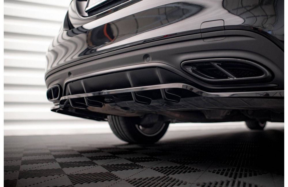 Rear Splitter (with vertical bars) Mercedes-Benz C AMG-Line W205 Facelift