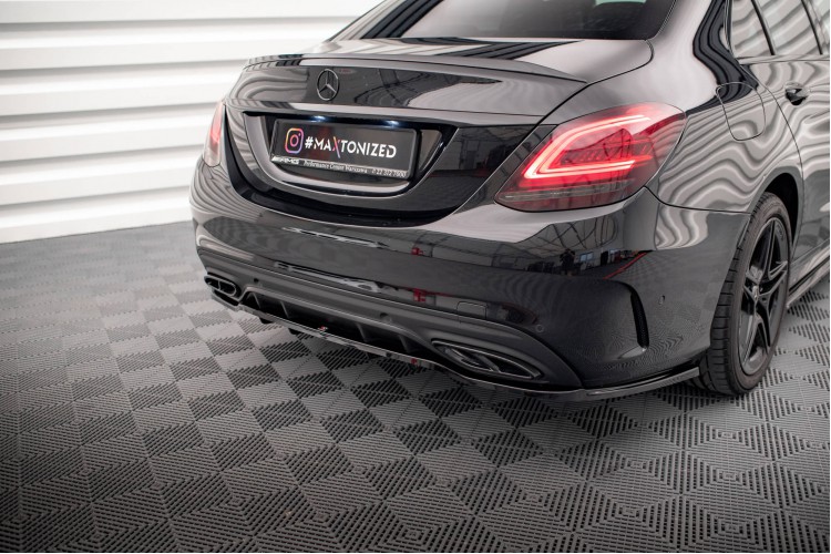Πίσω Splitter (με κάθετες ράβδους) Mercedes-Benz C AMG-Line W205 Facelift
