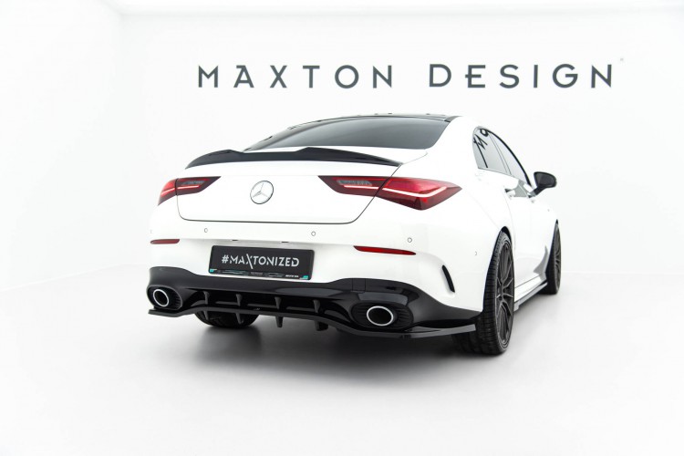 Πίσω Splitter (με κατακόρυφες ράβδους) Mercedes-AMG CLA 35  / 45 Coupe / Shooting Brake C118 Facelift / X118 Facelift