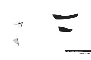 Front Bumper Wings (Canards) Mercedes-AMG CLE 53 Aero C236