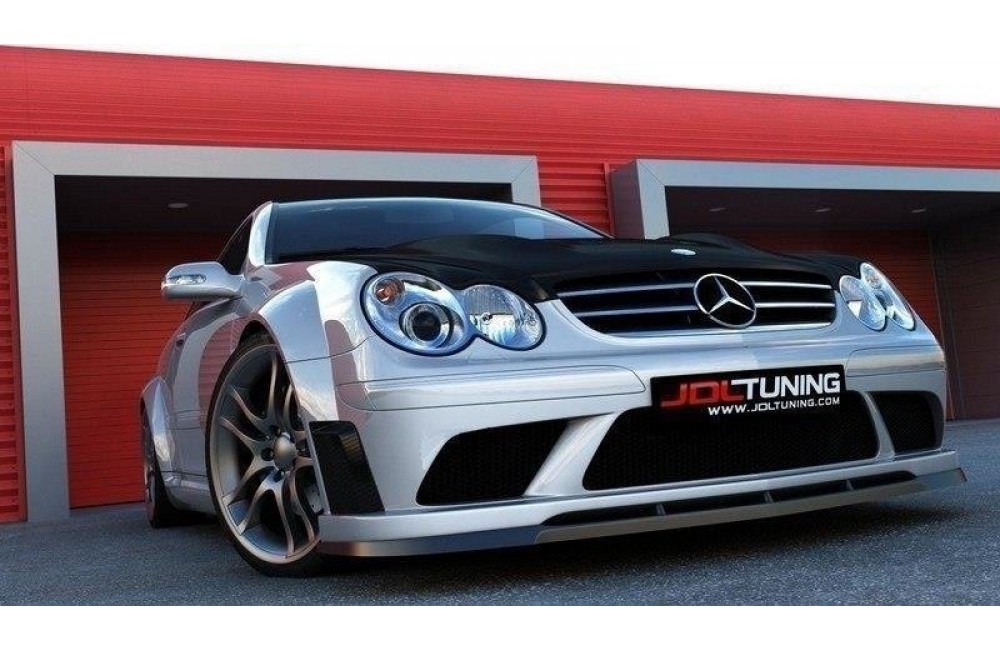 FRONT SPLITTER MERCEDES CLK W209 (FOR ME-CLK-209-BLACK-F1 BUMPER)