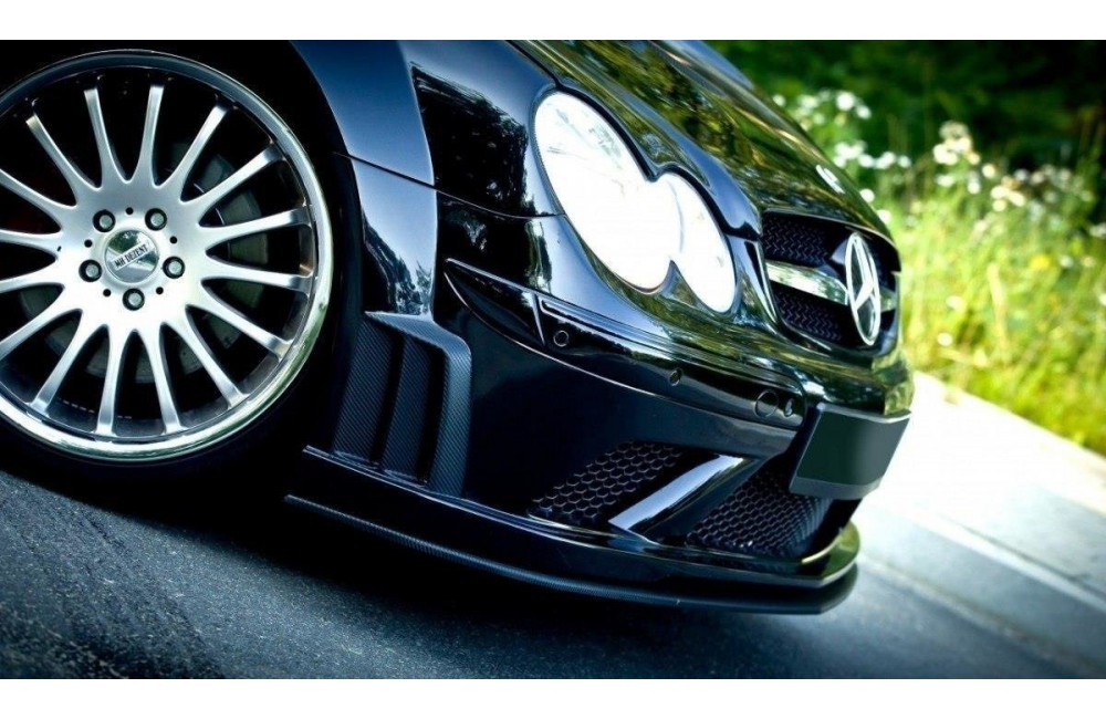 FRONT SPLITTER MERCEDES CLK W209 BLACK (SL BLACK SERIES LOOK)