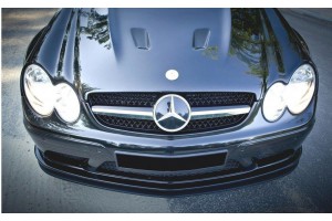 FRONT SPLITTER MERCEDES CLK W209 BLACK (SL BLACK SERIES LOOK)