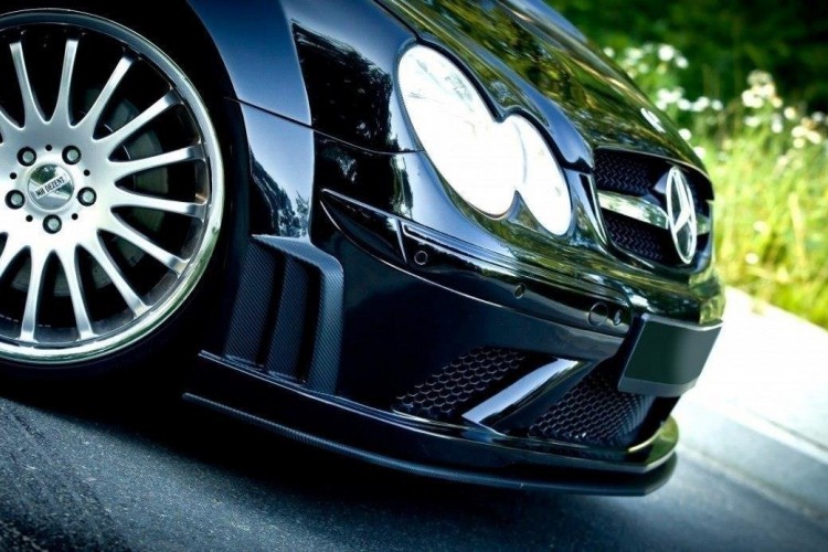 ΠΡΟΣΘΕΤΟ SPLITTER MERCEDES CLK W209 ΜΑΥΡΟ (SL BLACK SERIES LOOK)