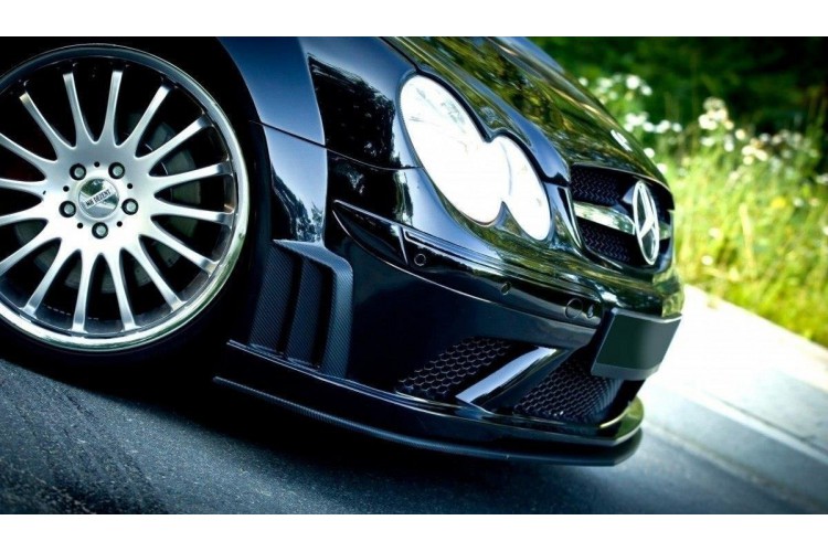 ΠΡΟΣΘΕΤΟ SPLITTER MERCEDES CLK W209 ΜΑΥΡΟ (SL BLACK SERIES LOOK)