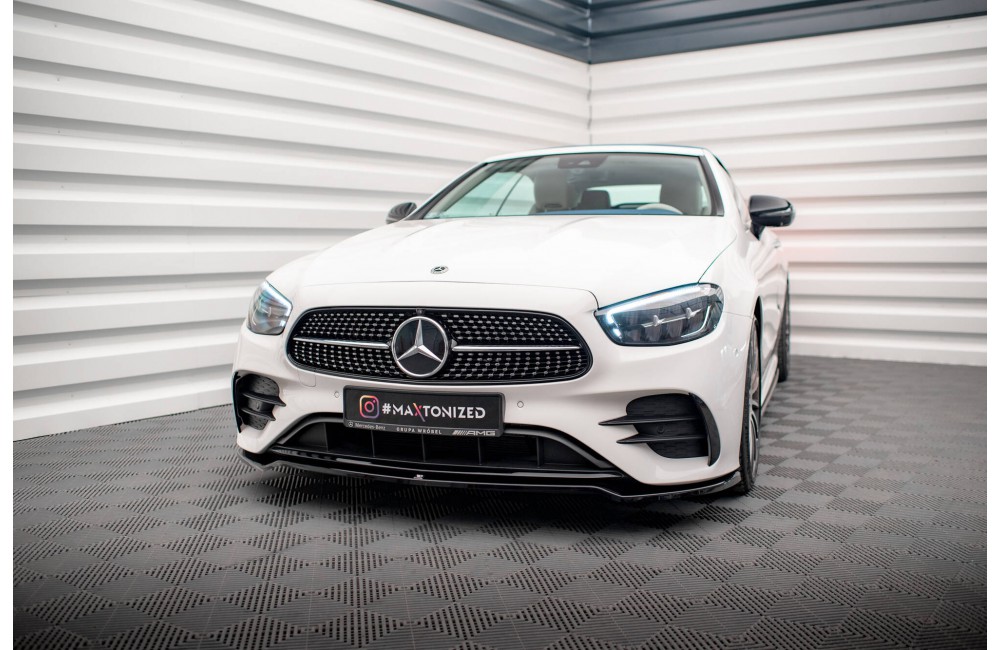 Front Splitter V.1 Mercedes-Benz E-Class W213 Coupe Facelift (C238 Facelift) / Cabriolet (A238 Facelift) AMG-Line / 53 AMG
