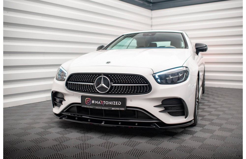 Front Splitter V.2 Mercedes-Benz E-Class W213 Coupe Facelift (C238 Facelift) / Cabriolet (A238 Facelift) AMG-Line / 53 AMG