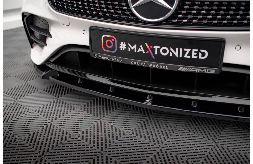 Front Splitter V.2 Mercedes-Benz E-Class W213 Coupe Facelift (C238 Facelift) / Cabriolet (A238 Facelift) AMG-Line / 53 AMG