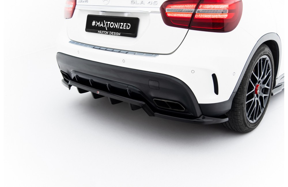 Rear Splitter (with vertical bars) Mercedes-Benz GLA 45 AMG X156 Facelift