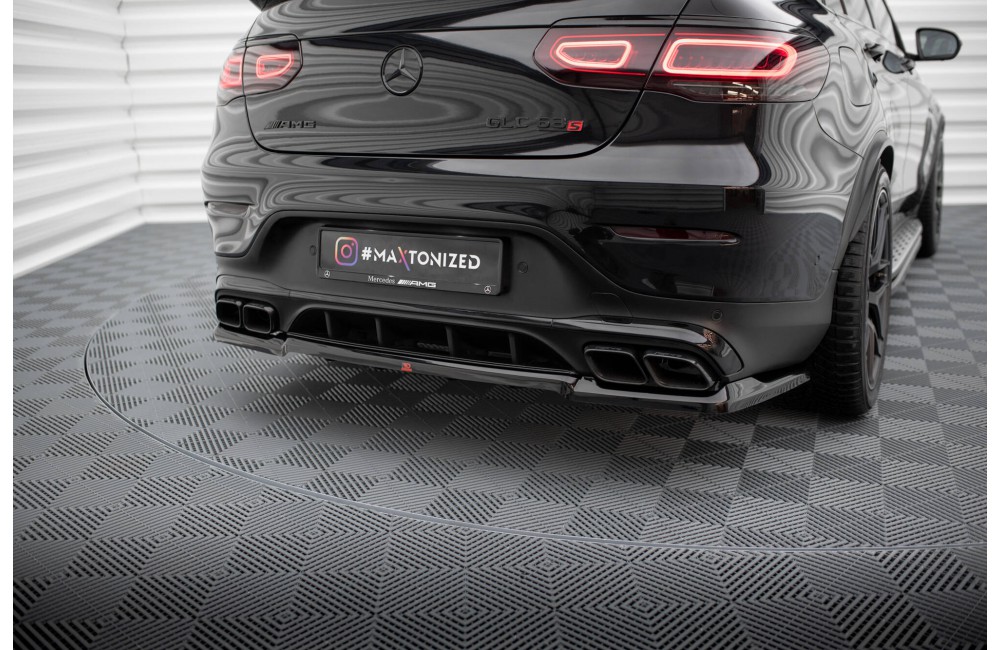 Rear Splitter (with vertical bars) Mercedes-AMG GLC 63 Coupe C253 Facelift