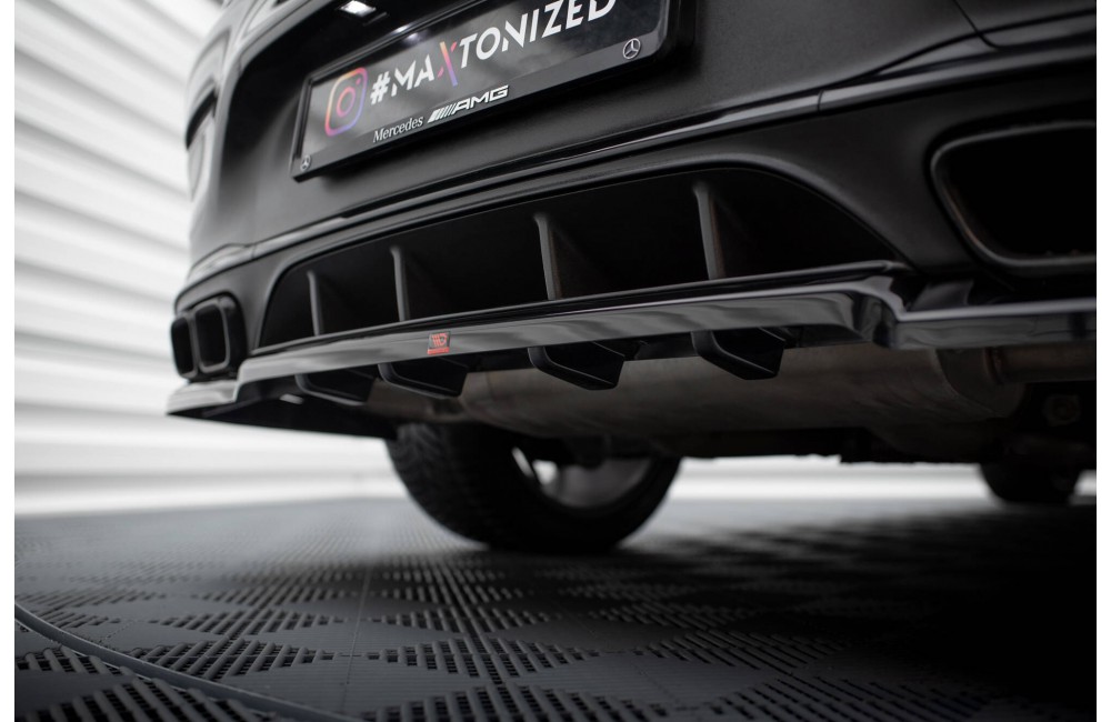 Rear Splitter (with vertical bars) Mercedes-AMG GLC 63 Coupe C253 Facelift