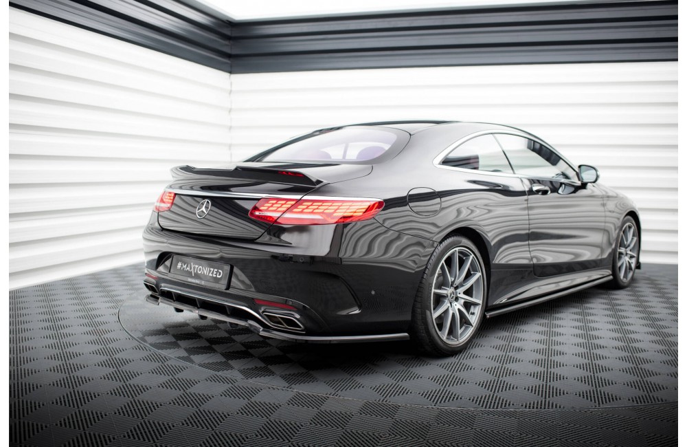 Rear Splitter (with vertical bars) Mercedes-Benz S Coupe AMG-Line C217 Facelift