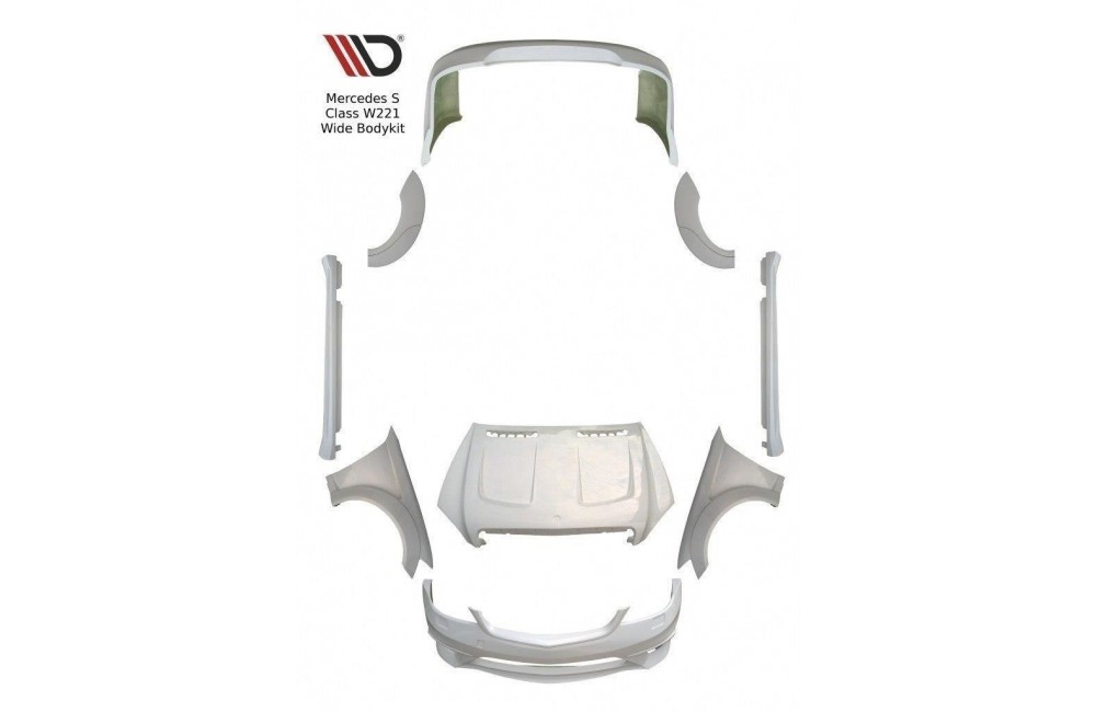 Wide Bodykit Mercedes-Benz S-Class W221 / W221 Facelift Wide Bodykit Mercedes-Benz S-Class W221 / W221 Facelift