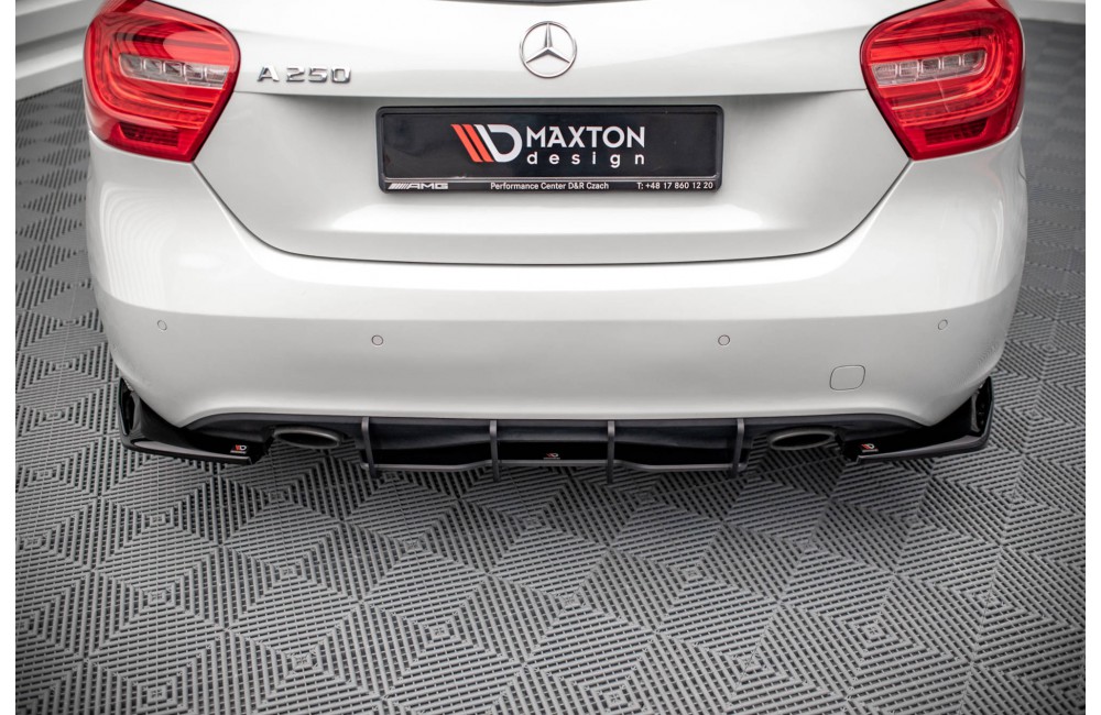 Street Pro Rear Diffuser Mercedes-Benz A W176 - Black