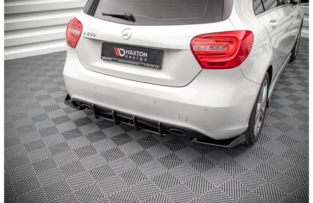 Street Pro Rear Diffuser Mercedes-Benz A W176 - Black
