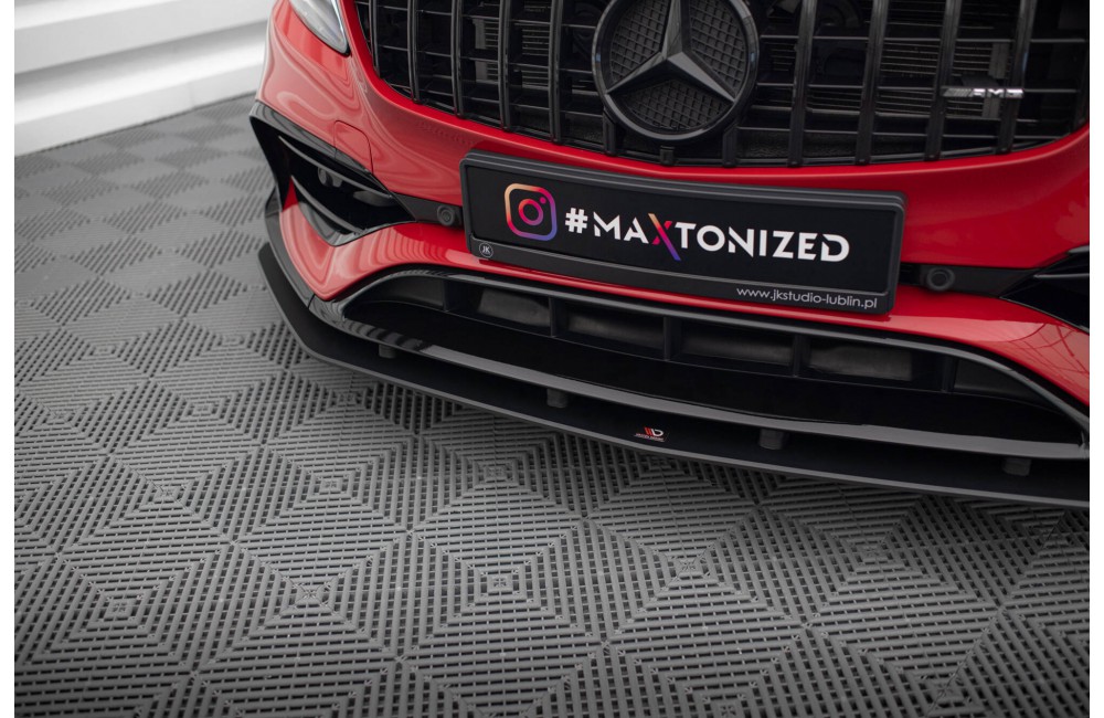 Street Pro Front Splitter Mercedes-Benz A 45 AMG Aero W176 Facelift - Black