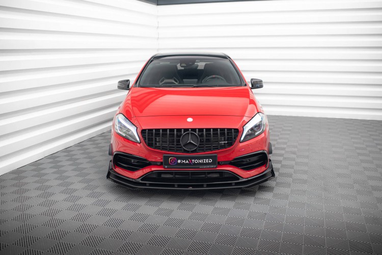 Street Pro Μπροστινή Splitter + Flaps Mercedes-Benz A 45 AMG Aero W176 Facelift