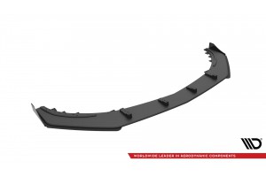 Street Pro Front Splitter + Flaps Mercedes-Benz A 45 AMG Aero W176 Facelift - Black + Gloss Flaps