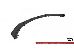 Street Pro Front Splitter + Flaps Mercedes-Benz A 45 AMG Aero W176 Facelift - Black + Gloss Flaps