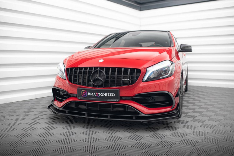 Street Pro Μπροστινή Splitter + Flaps Mercedes-Benz A 45 AMG Aero W176 Facelift