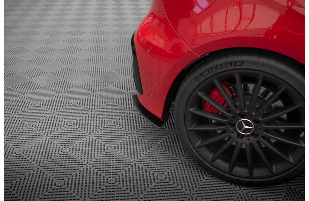 Street Pro Rear Side Splitters Mercedes-Benz A 45 AMG W176 Facelift - Black Street Pro Rear Side Splitters Mercedes-Benz A 45 AMG W176 Facelift - Black