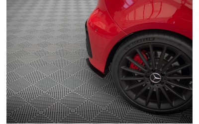 Street Pro Rear Side Splitters Mercedes-Benz A 45 AMG W176 Facelift - Black