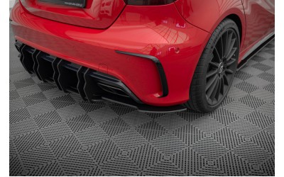 Street Pro Rear Side Splitters Mercedes-Benz A 45 AMG W176 Facelift - Black