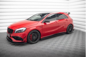 Street Pro Side Skirts Diffusers Mercedes-Benz A 45 AMG W176 Facelift - Black Street Pro Side Skirts Diffusers Mercedes-Benz A 45 AMG W176 Facelift - Black