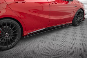 Street Pro Side Skirts Diffusers Mercedes-Benz A 45 AMG W176 Facelift - Black Street Pro Side Skirts Diffusers Mercedes-Benz A 45 AMG W176 Facelift - Black