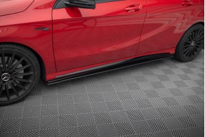 Street Pro Side Skirts Diffusers Mercedes-Benz A 45 AMG W176 Facelift - Black Street Pro Side Skirts Diffusers Mercedes-Benz A 45 AMG W176 Facelift - Black