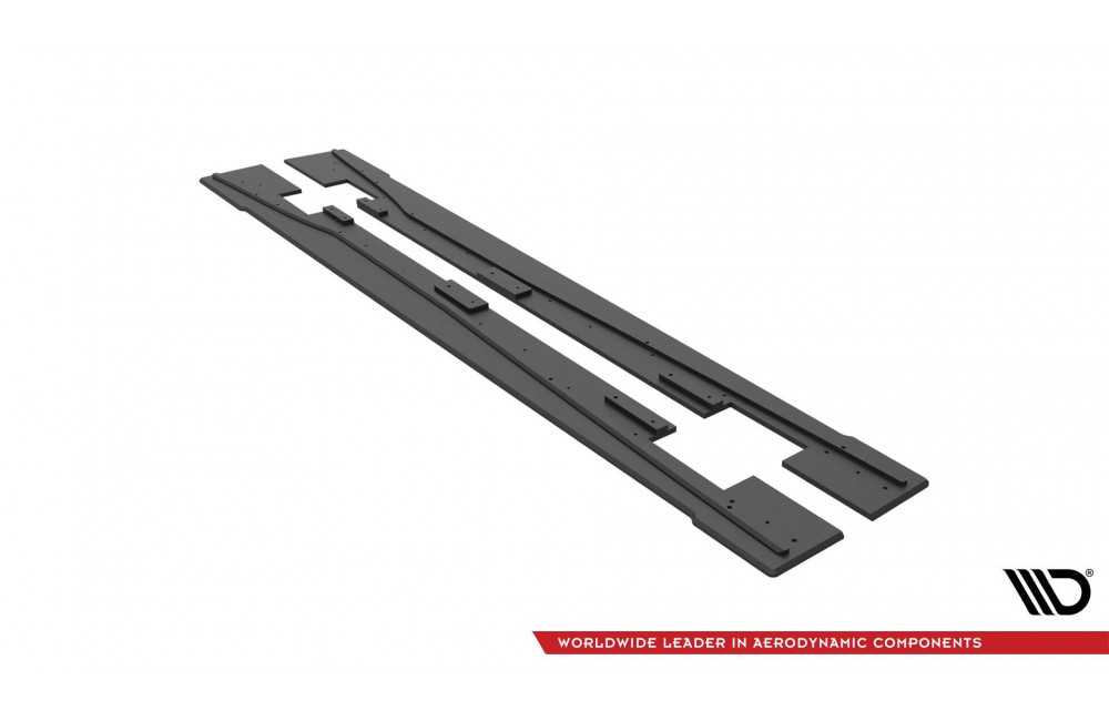 Street Pro Side Skirts Diffusers Mercedes-Benz A 45 AMG W176 Facelift - Black Street Pro Side Skirts Diffusers Mercedes-Benz A 45 AMG W176 Facelift - Black