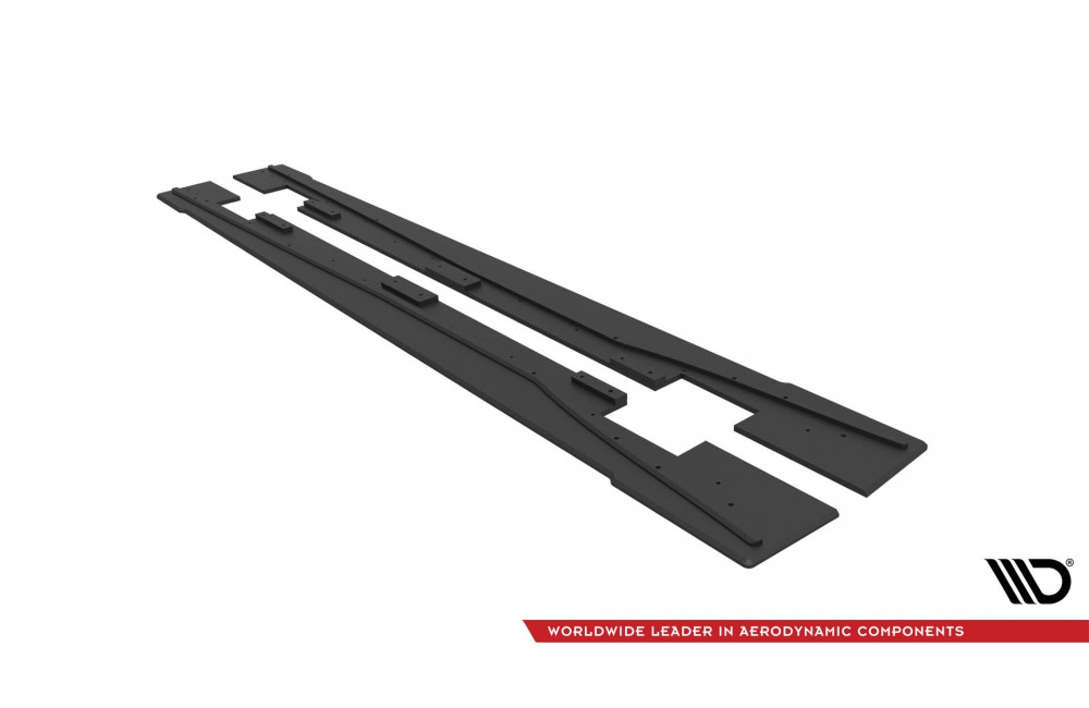 Street Pro Side Skirts Diffusers Mercedes-Benz A 45 AMG W176 Facelift - Black Street Pro Side Skirts Diffusers Mercedes-Benz A 45 AMG W176 Facelift - Black