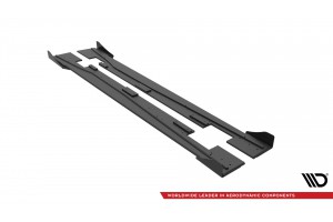 Street Pro Side Skirts Diffusers + Flaps Mercedes-Benz A 45 AMG W176 Facelift - Black + Gloss Flaps Street Pro Side Skirts Diffusers + Flaps Mercedes-Benz A 45 AMG W176 Facelift - Black + Gloss Flaps