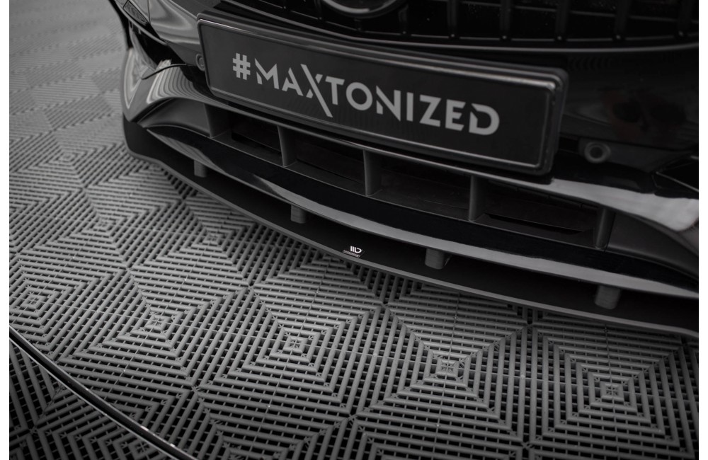 Street Pro Front Splitter Mercedes-Benz A AMG-Line W176 Facelift - Black