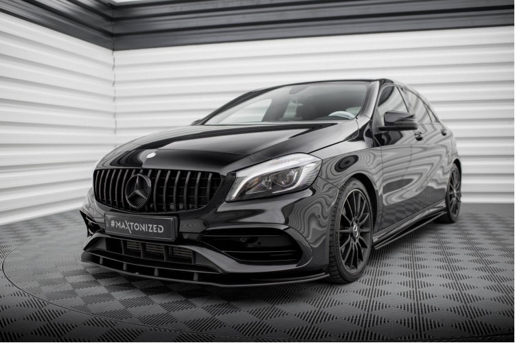 Street Pro Μπροστινός Splitter Mercedes-Benz A AMG-Line W176 Facelift
