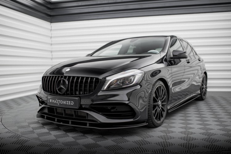 Street Pro Μπροστινός Splitter Mercedes-Benz A AMG-Line W176 Facelift