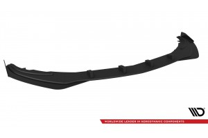 Street Pro Front Splitter + Flaps Mercedes-Benz A AMG-Line W176 Facelift - Black + Gloss Flaps