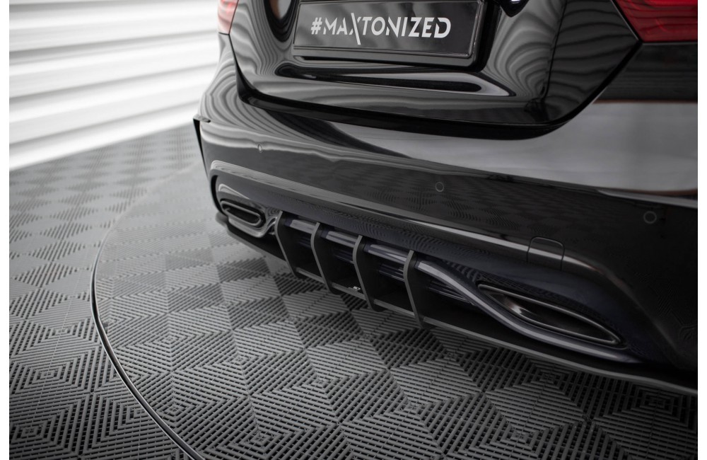 Street Pro Rear Diffuser Mercedes-Benz A AMG-Line W176 Facelift - Black
