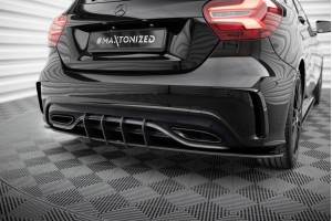 Street Pro Rear Diffuser Mercedes-Benz A AMG-Line W176 Facelift - Black