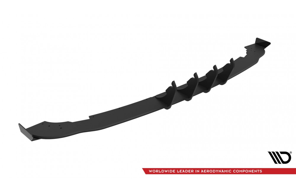 Street Pro Rear Side Splitters + Flaps Mercedes-Benz A AMG-Line W176 Facelift - Black + Gloss Flaps