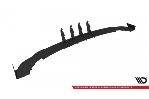 Street Pro Rear Side Splitters + Flaps Mercedes-Benz A AMG-Line W176 Facelift - Black + Gloss Flaps