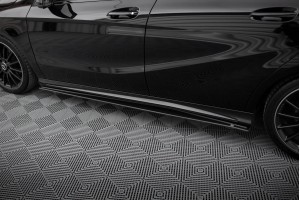 Street Pro Side Skirts Diffusers Mercedes-Benz A AMG-Line W176 Facelift - Black Street Pro Side Skirts Diffusers Mercedes-Benz A AMG-Line W176 Facelift - Black