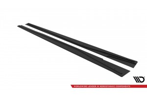 Street Pro Side Skirts Diffusers Mercedes-Benz A AMG-Line W176 Facelift - Black Street Pro Side Skirts Diffusers Mercedes-Benz A AMG-Line W176 Facelift - Black
