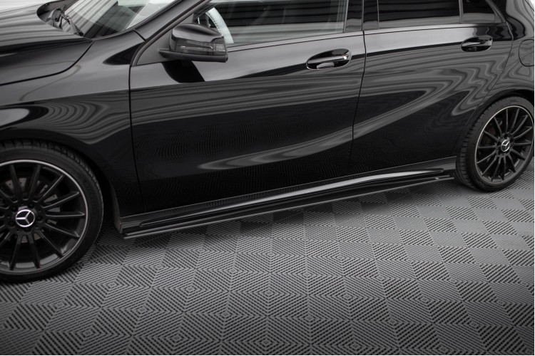 Street Pro Πλευρικοί Skirts Diffusers Mercedes-Benz A AMG-Line W176 Facelift
