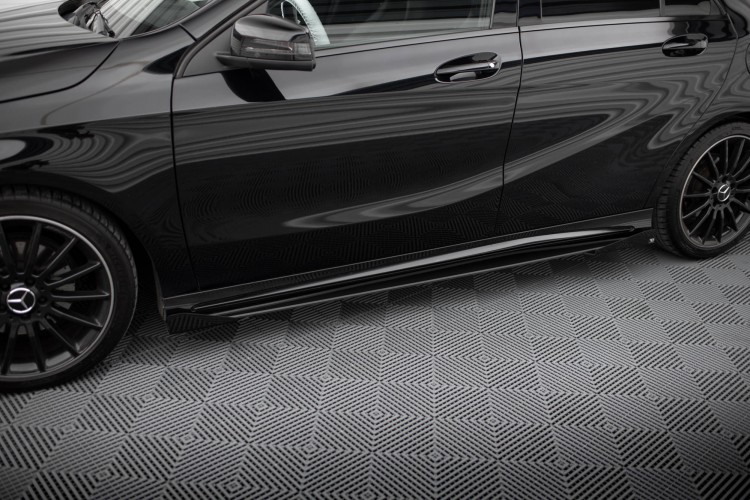 Street Pro Πλευρικοί Skirts Diffusers + Flaps Mercedes-Benz A AMG-Line W176 Facelift