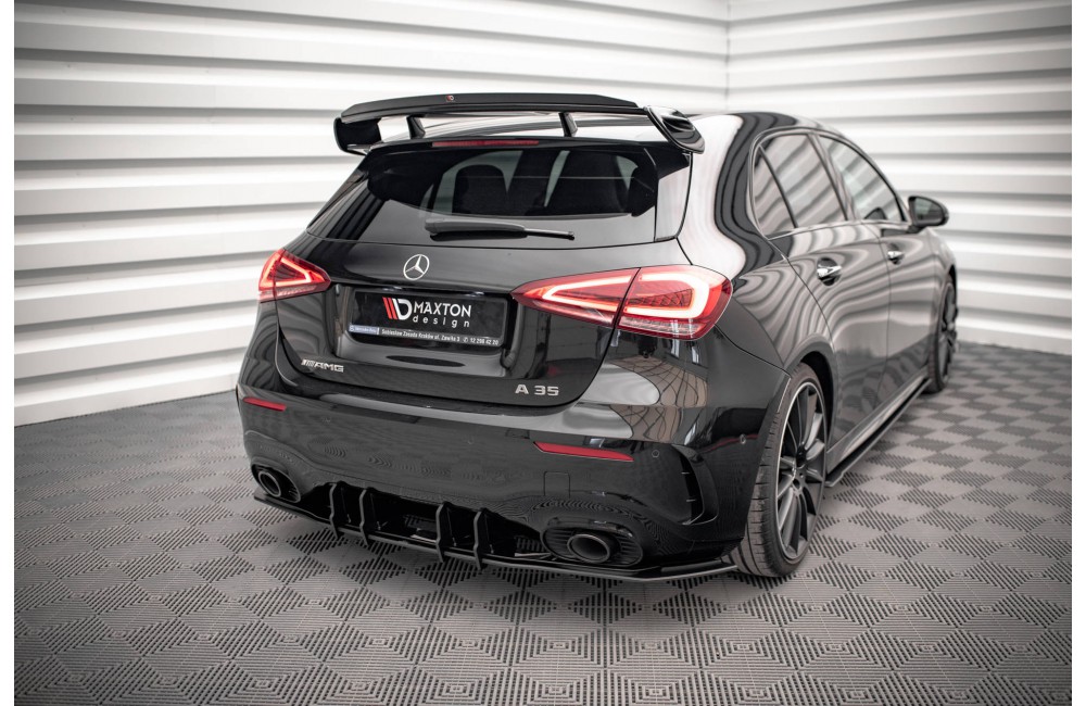 Street Pro Rear Diffuser Mercedes A35 AMG Hatchback Aero Pack W177 - Black