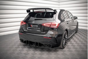 Street Pro Rear Diffuser Mercedes A35 AMG Hatchback Aero Pack W177 - Black