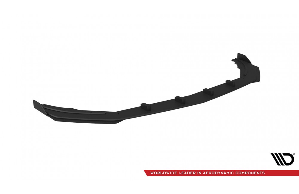 Street Pro Front Splitter + Flaps Mercedes-AMG A35 W177 Facelift - Black + Gloss Flaps